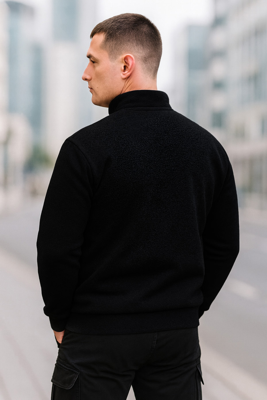 Bluza męska kangurka czarna