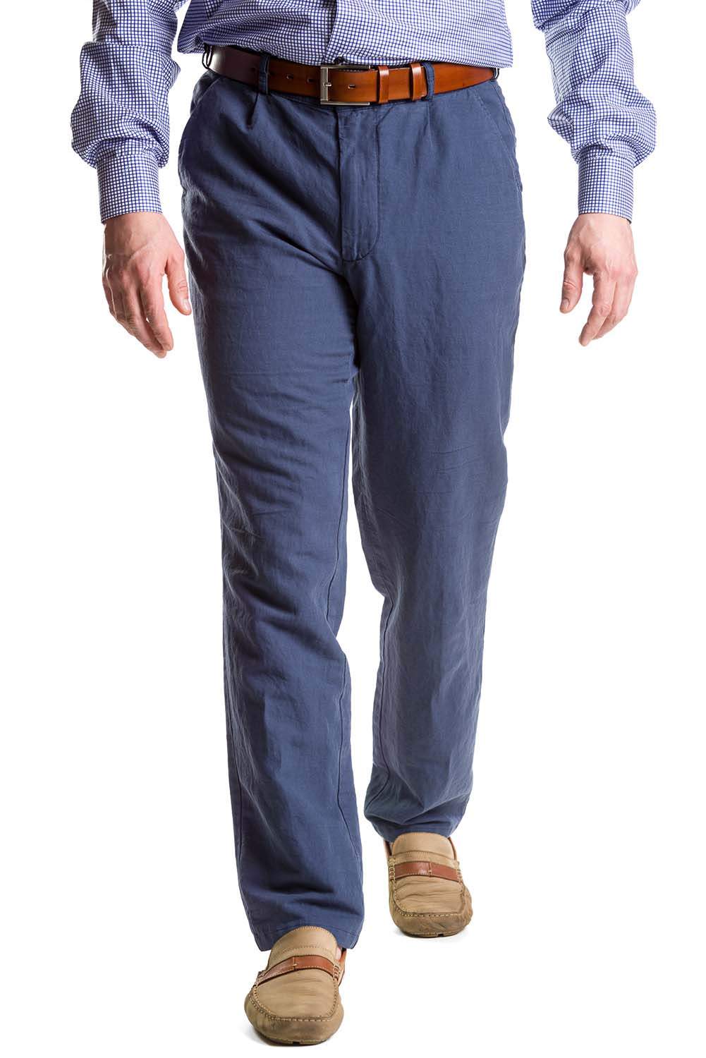 Spodnie męskie chinosy niebieskie