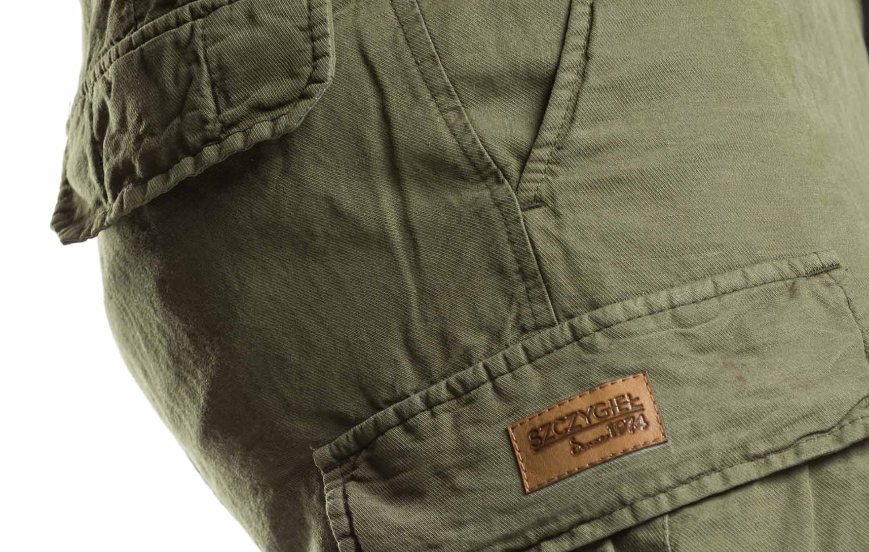 Męskie bojówki z bawełną, wygodny codzienny krój